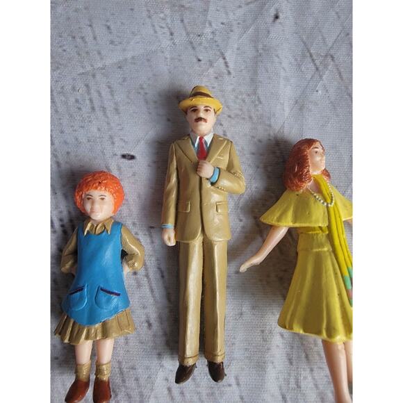 1982 Knickerbocker Little Orphan Annie Mini Figurine Miniatures Lot Of 3 - Picture 6 of 6